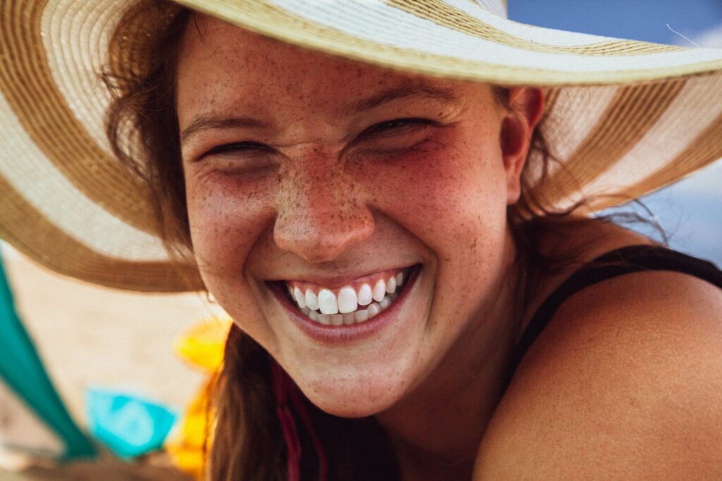 Close Up Shot of a Woman with Big Smile